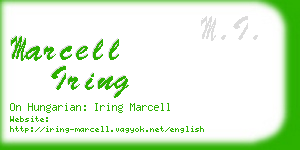 marcell iring business card